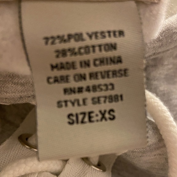 CAD Lace-Up Balloon Sleeve Sweatshirt XS - Picture 9 of 12